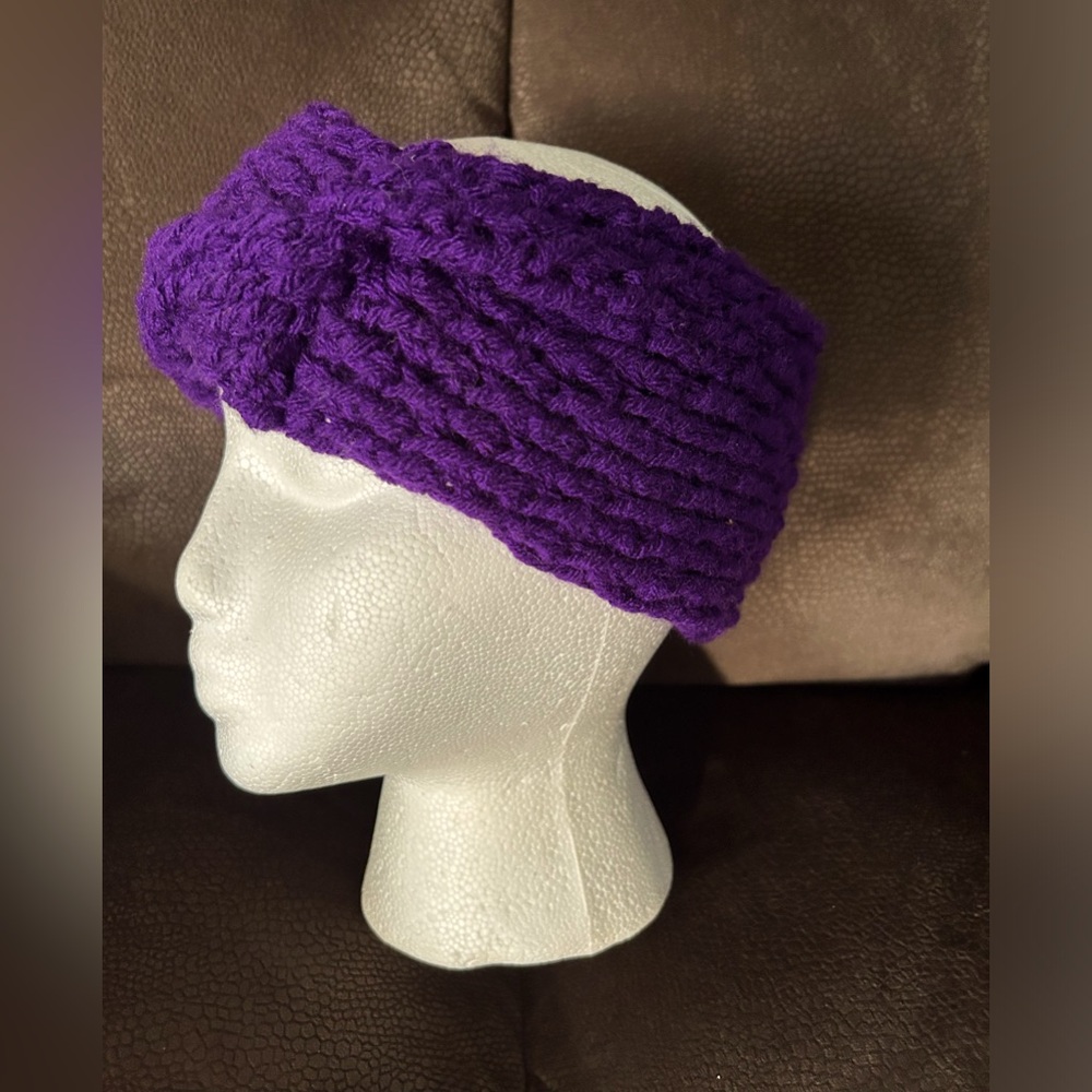 Woman’s Crocheted Handmade Headband  Earwarmer - Size small